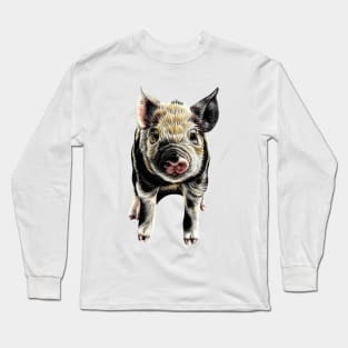 Piglet illustration Long Sleeve T-Shirt